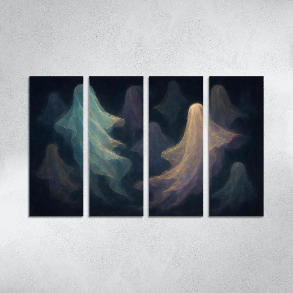 Luminescent Veils Of Memory framed paintings