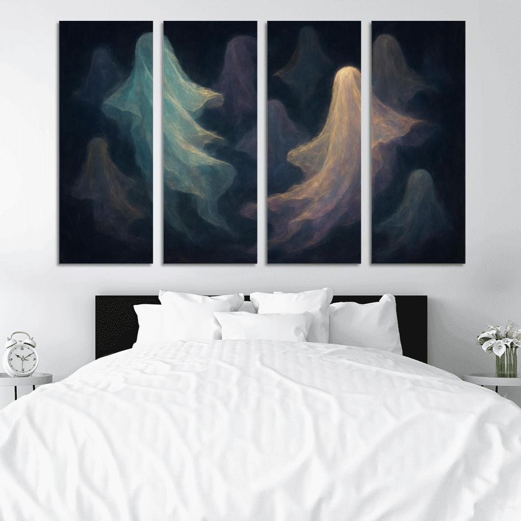 Luminescent Veils Of Memory framed paintings