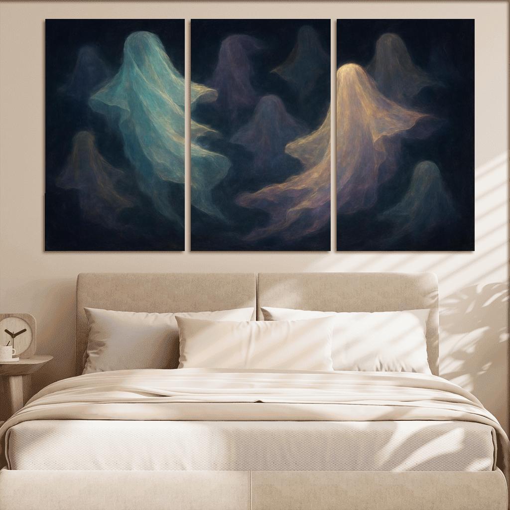 Luminescent Veils Of Memory framed paintings