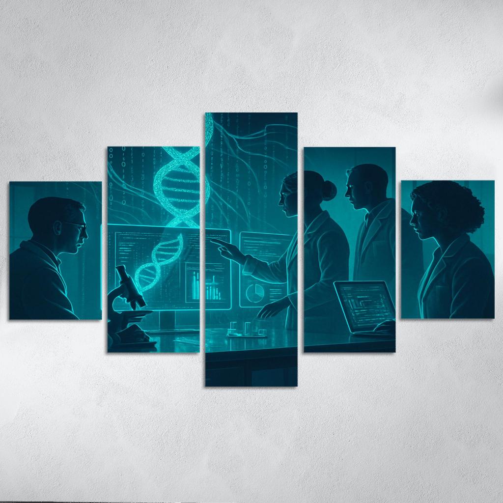 Exploring Bioinformatics: Bridging Biology And Data Science framed paintings