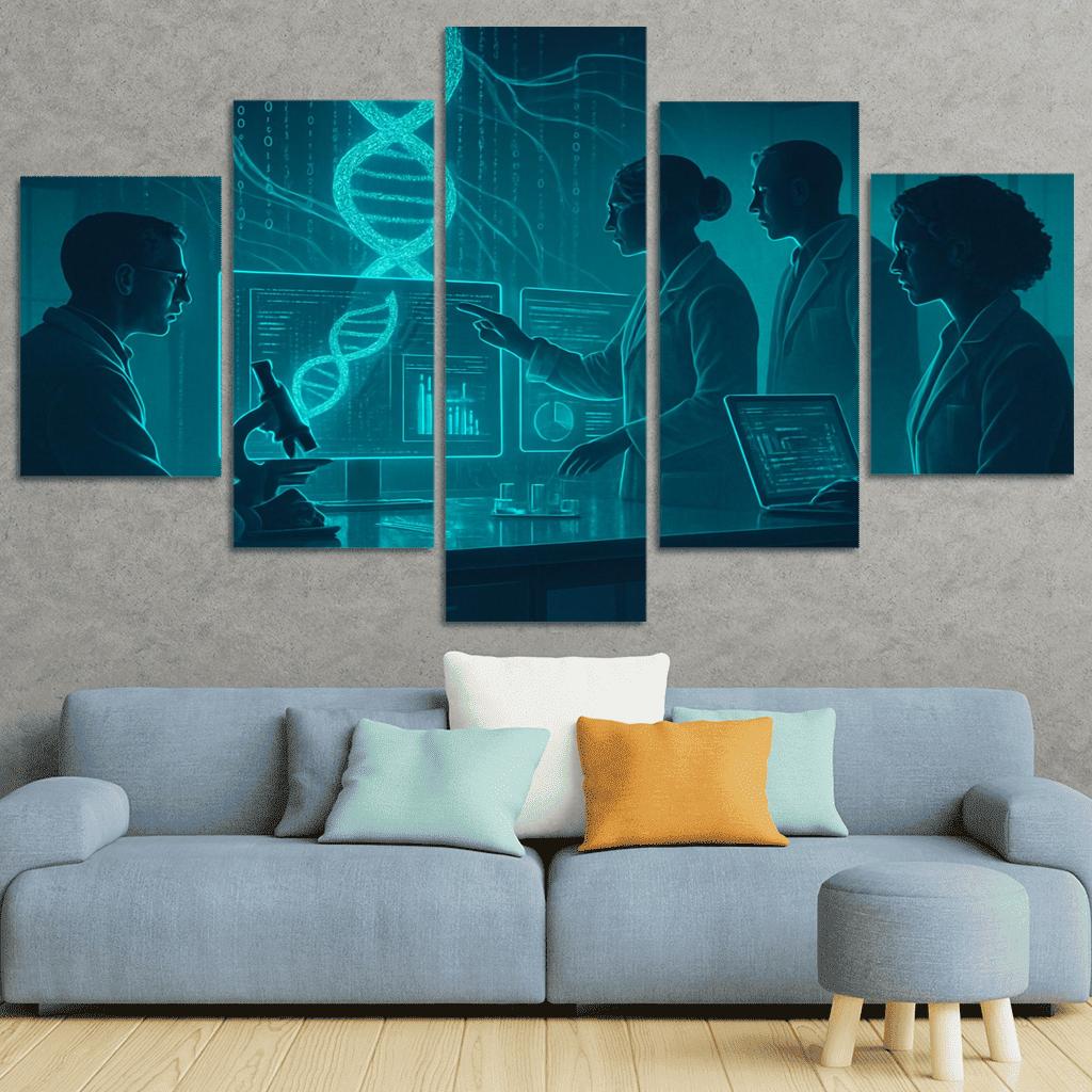 Exploring Bioinformatics: Bridging Biology And Data Science framed paintings