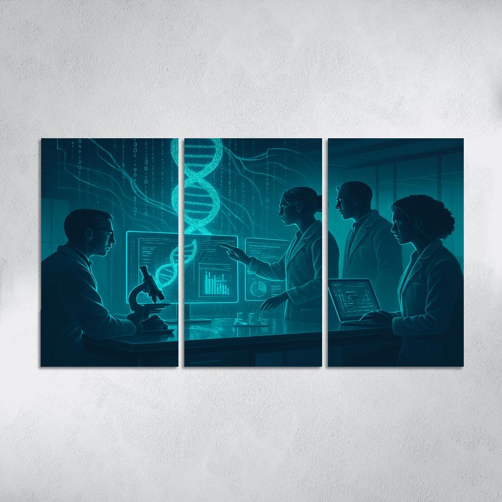 Exploring Bioinformatics: Bridging Biology And Data Science framed paintings