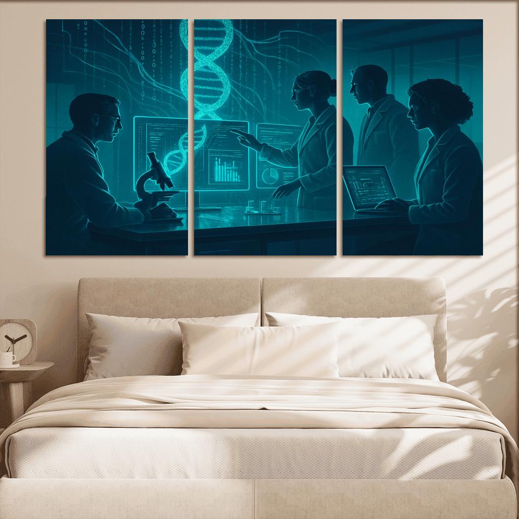 Exploring Bioinformatics: Bridging Biology And Data Science framed paintings