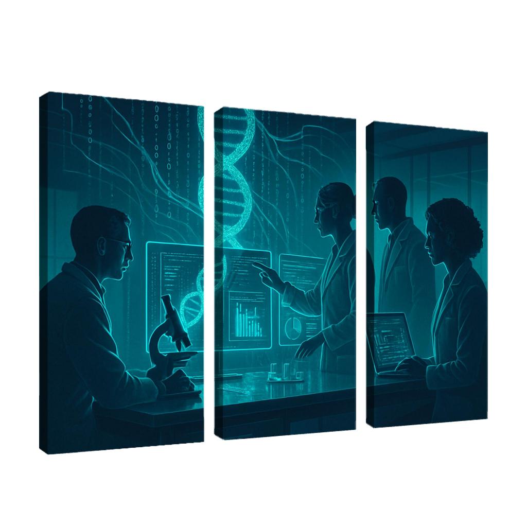 Exploring Bioinformatics: Bridging Biology And Data Science framed paintings