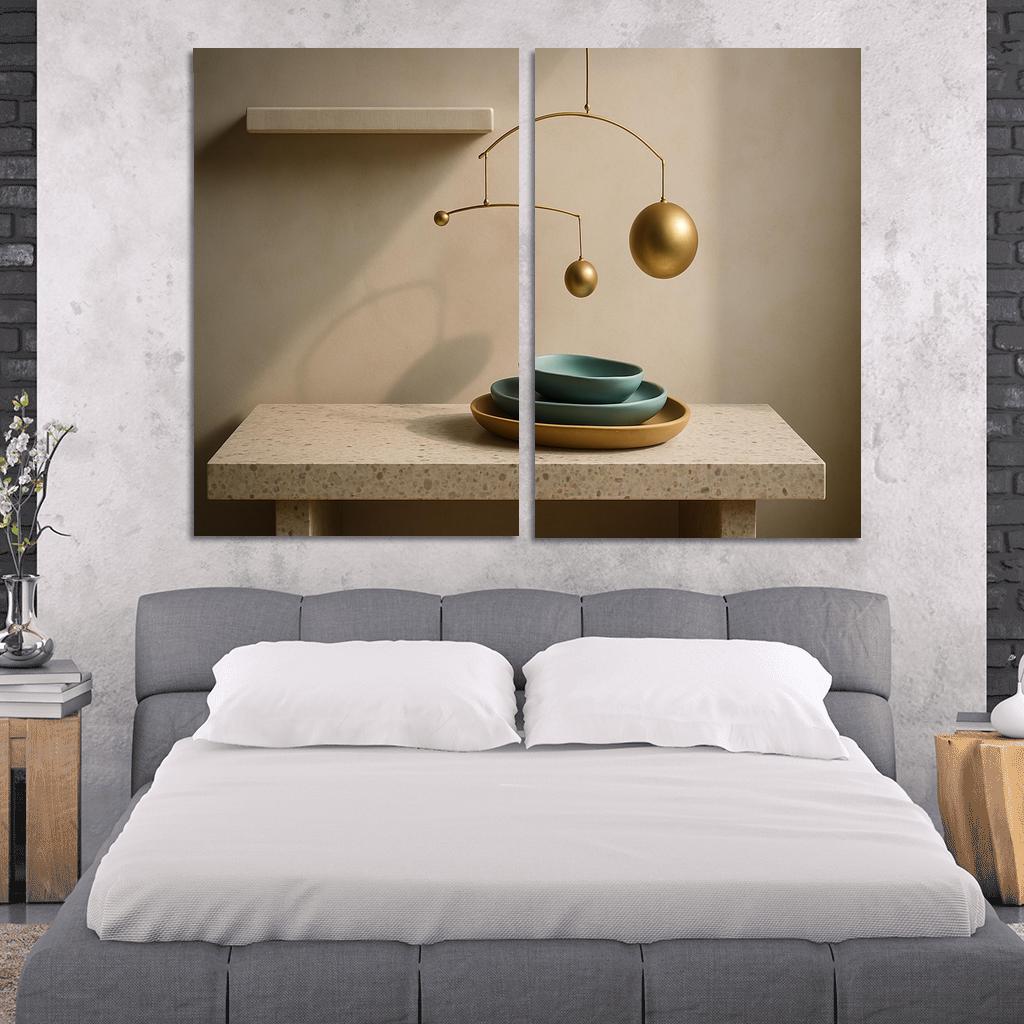 Kinetic Terrazzo Console Ensemble premium artwork frames