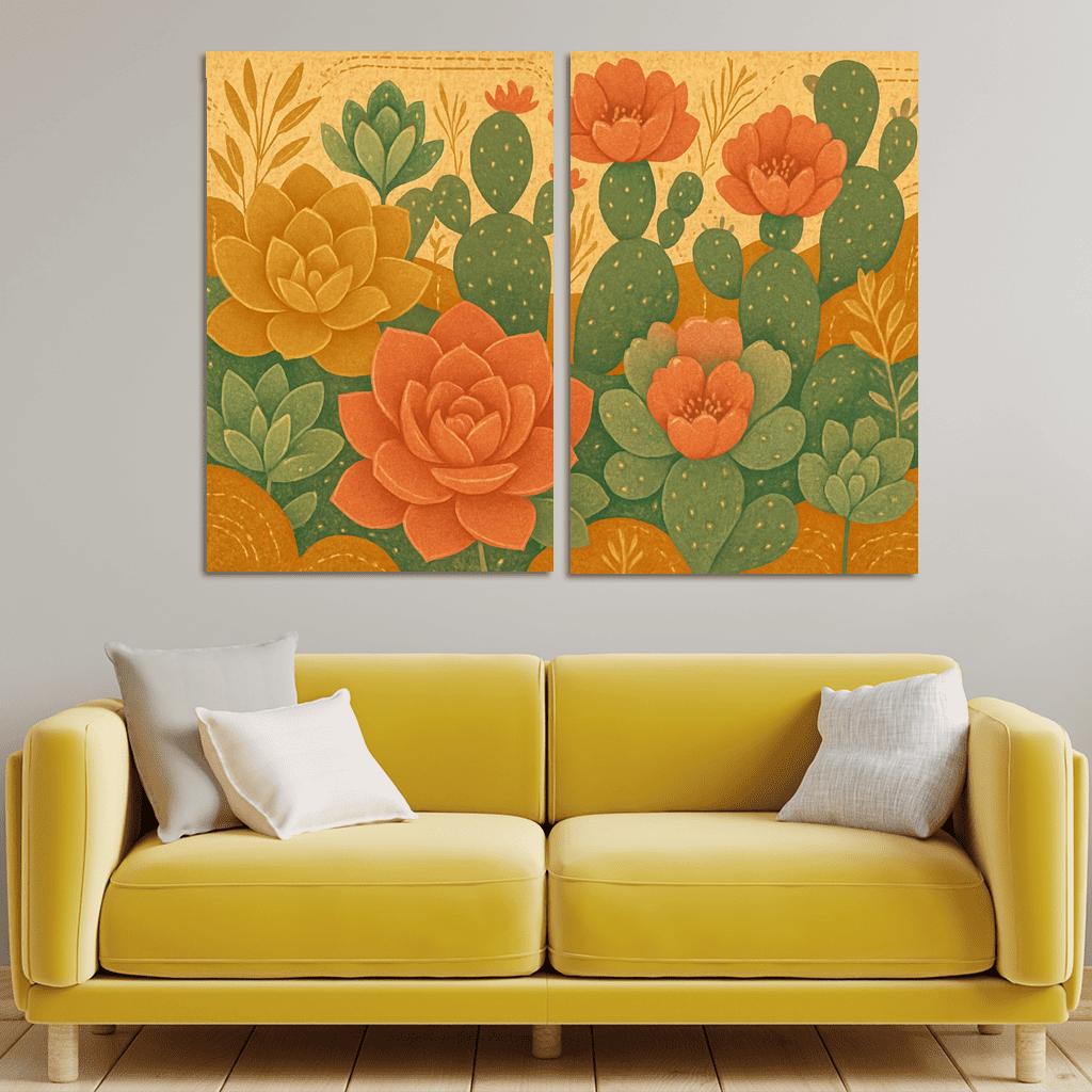 Desert Bloom Tapestry wall art