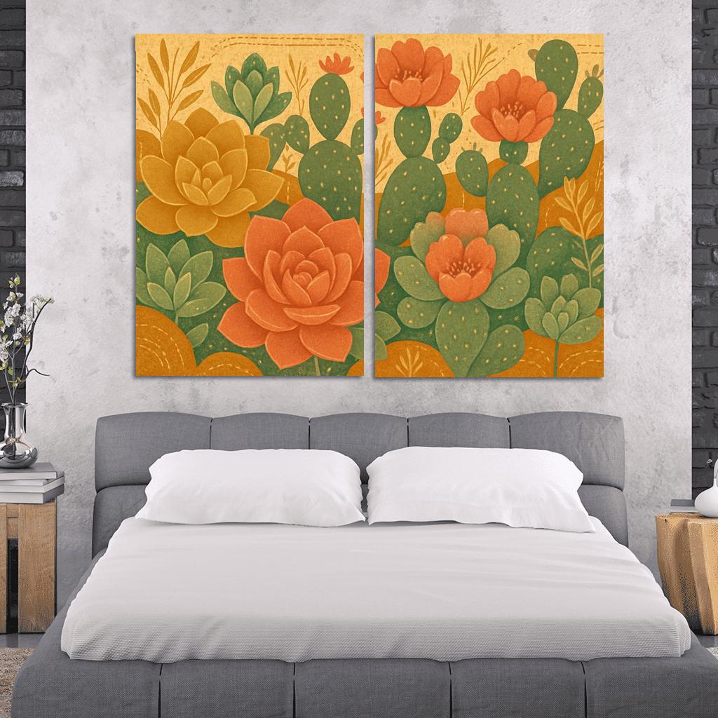 Desert Bloom Tapestry wall art