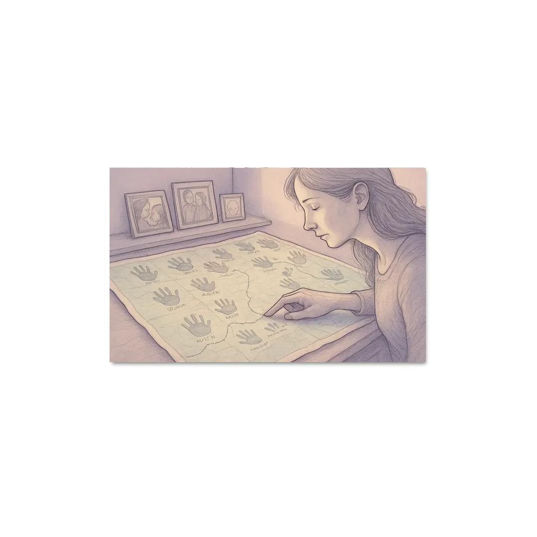 Map Of Small Hands modern paintings frame