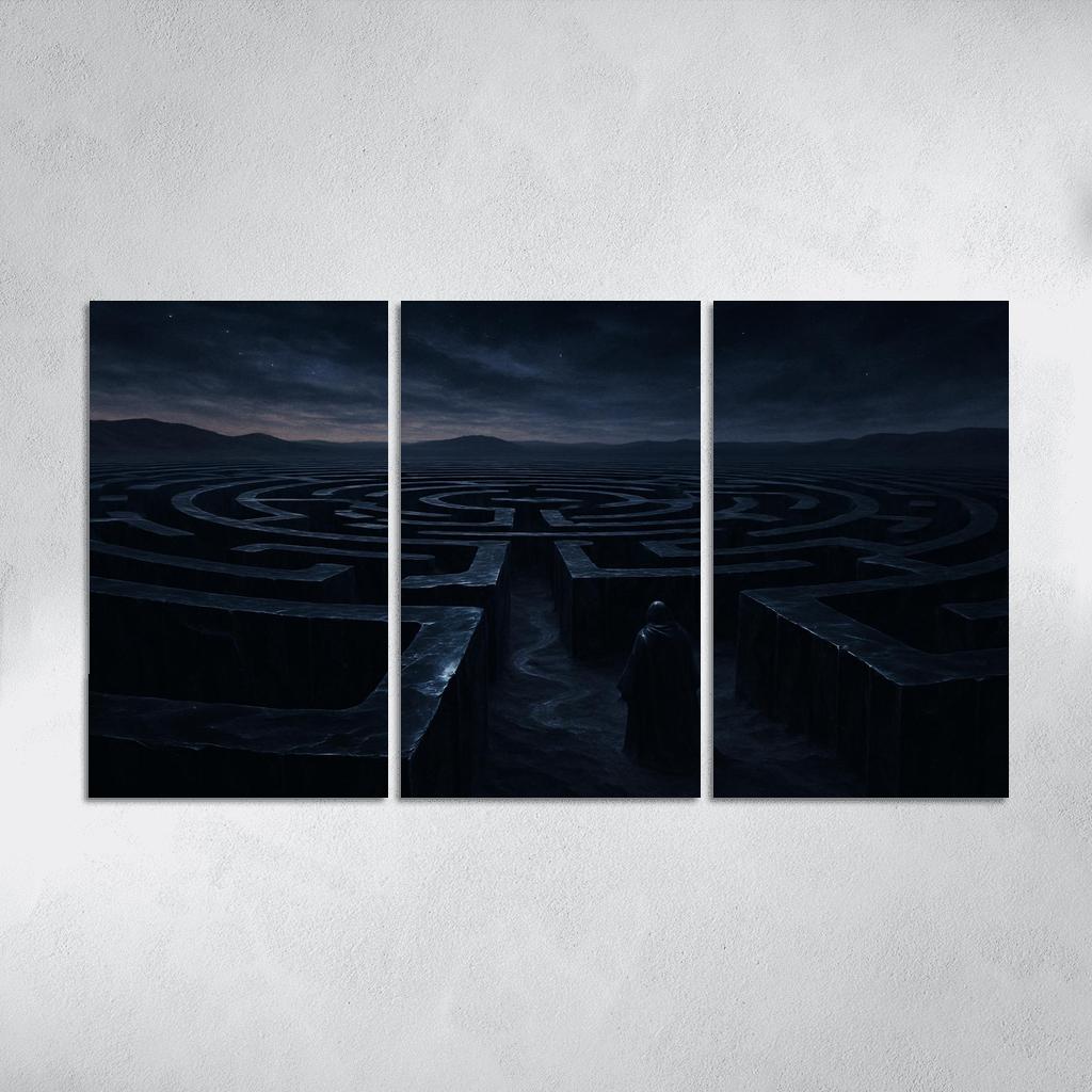 The Obsidian Labyrinth custom paintings frame