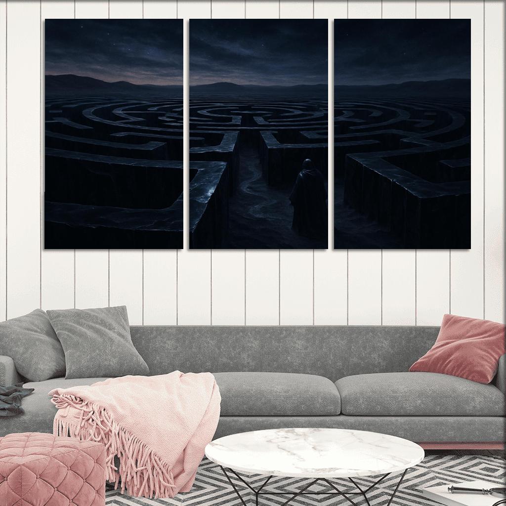 The Obsidian Labyrinth custom paintings frame