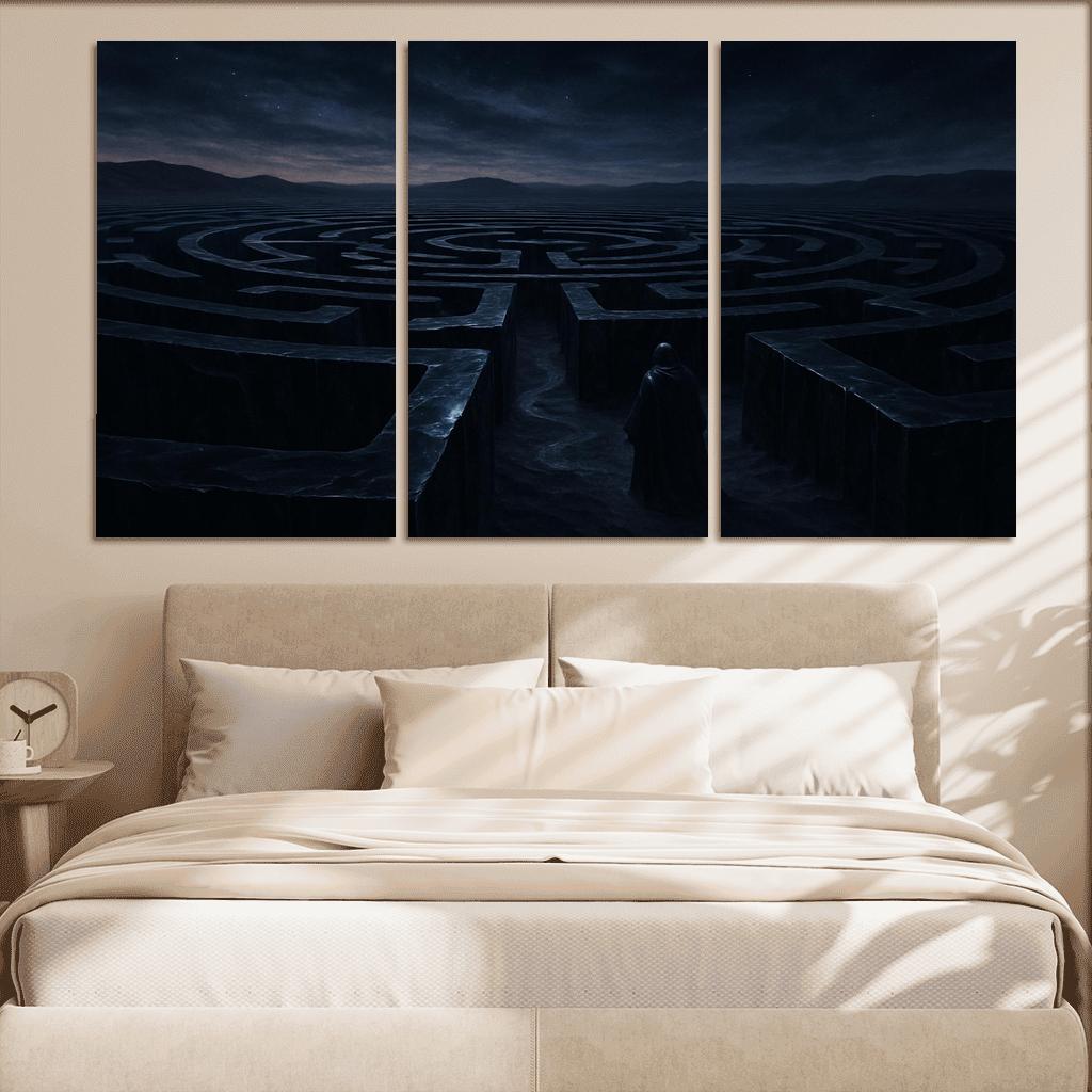 The Obsidian Labyrinth custom paintings frame