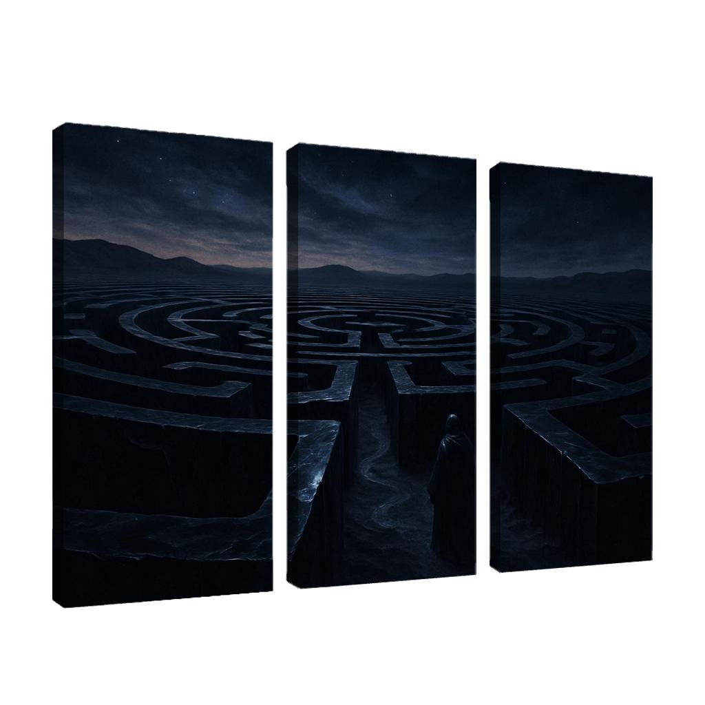 The Obsidian Labyrinth custom paintings frame