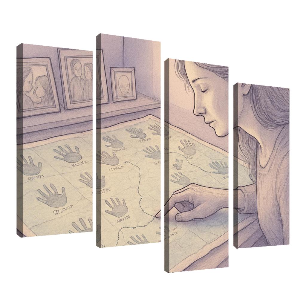 Map Of Small Hands modern paintings frame