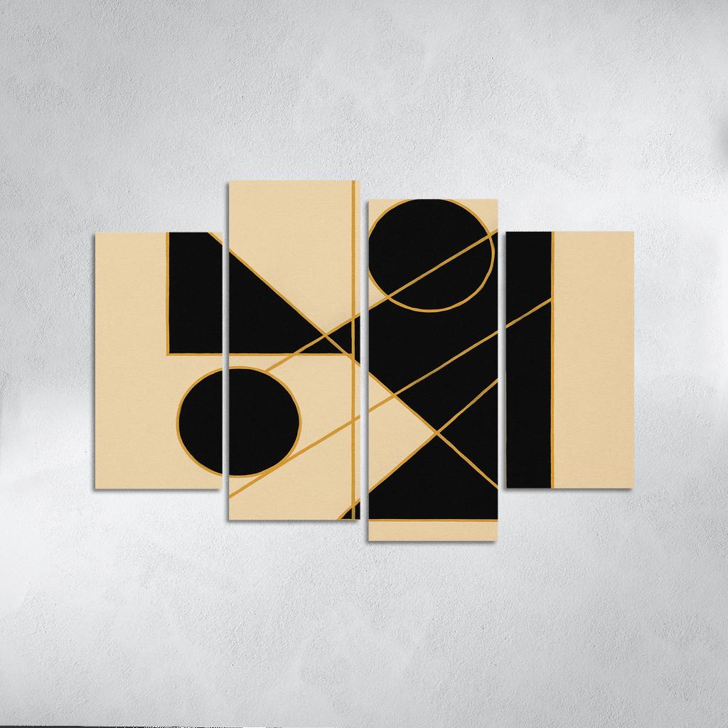 Geometric Pulse framed paintings