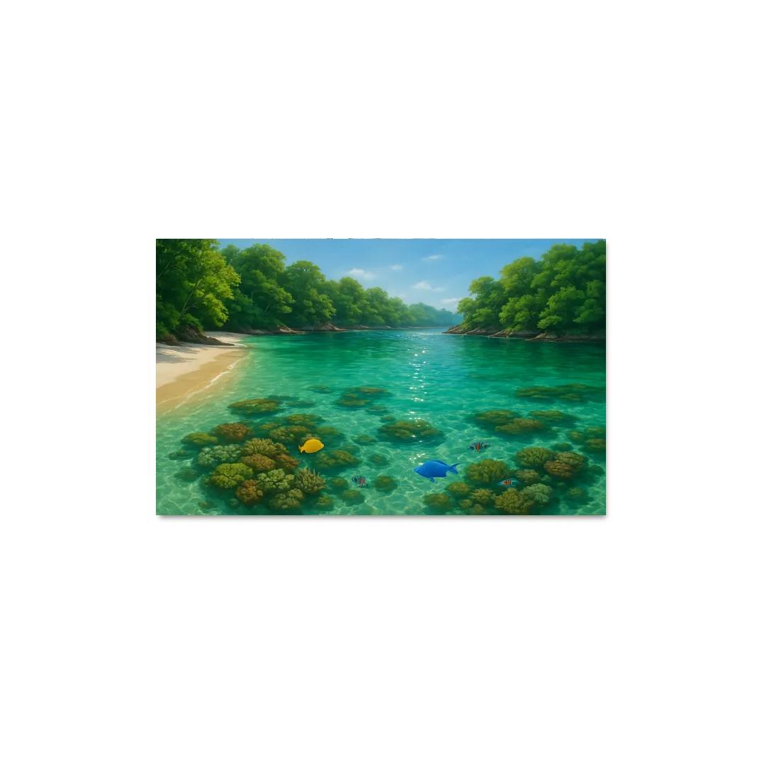 Emerald Cove Snorkeling Adventure framed paintings