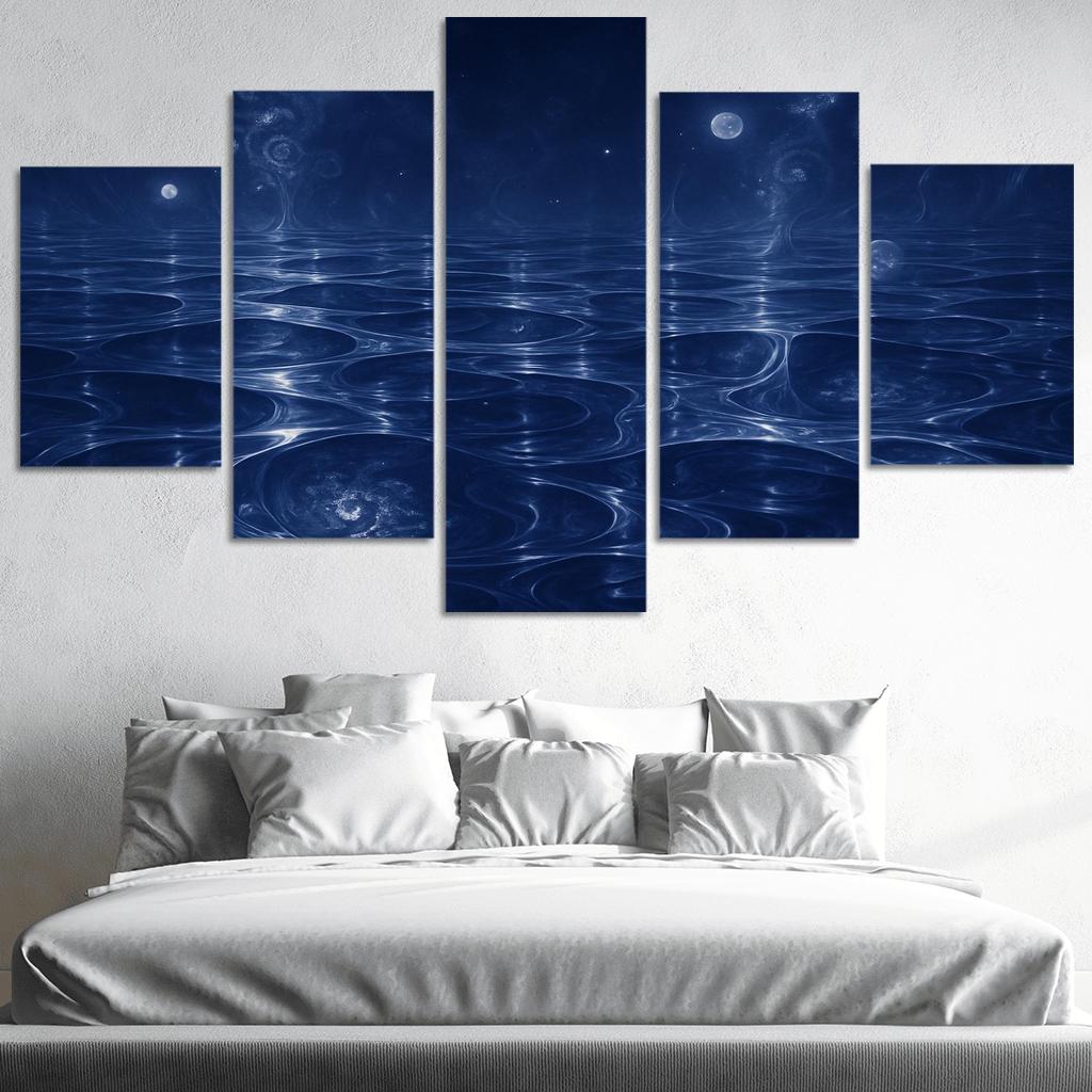 Chromatic Reverie Of Infinite Reflections canvas paintings frame