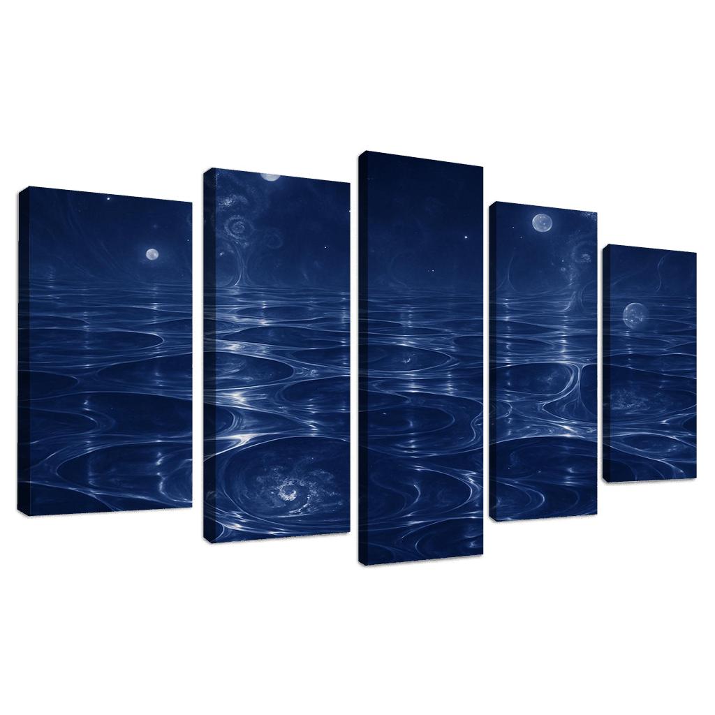 Chromatic Reverie Of Infinite Reflections canvas paintings frame