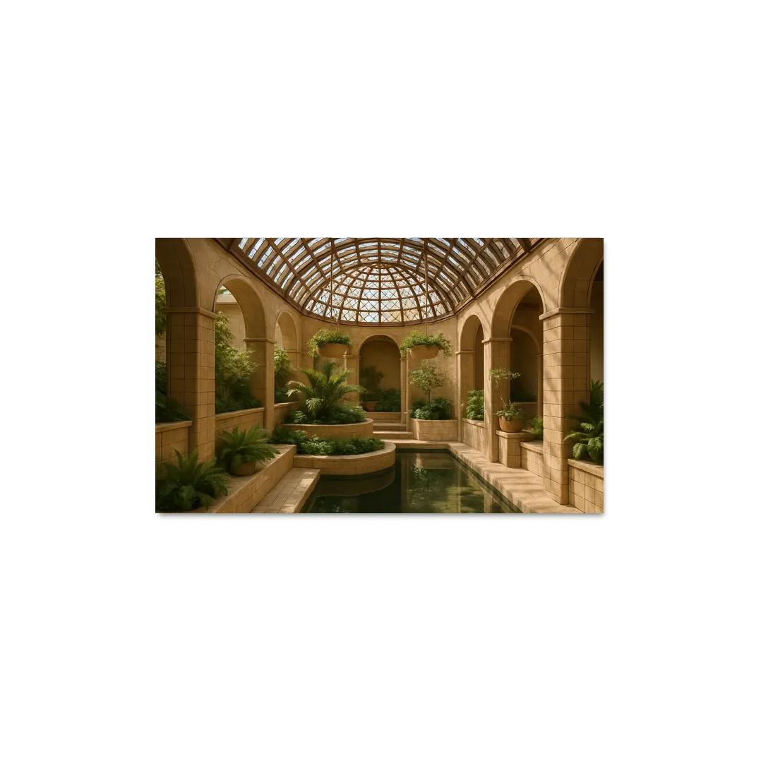 Ceramic Lattice Conservatory abstract paintings frame