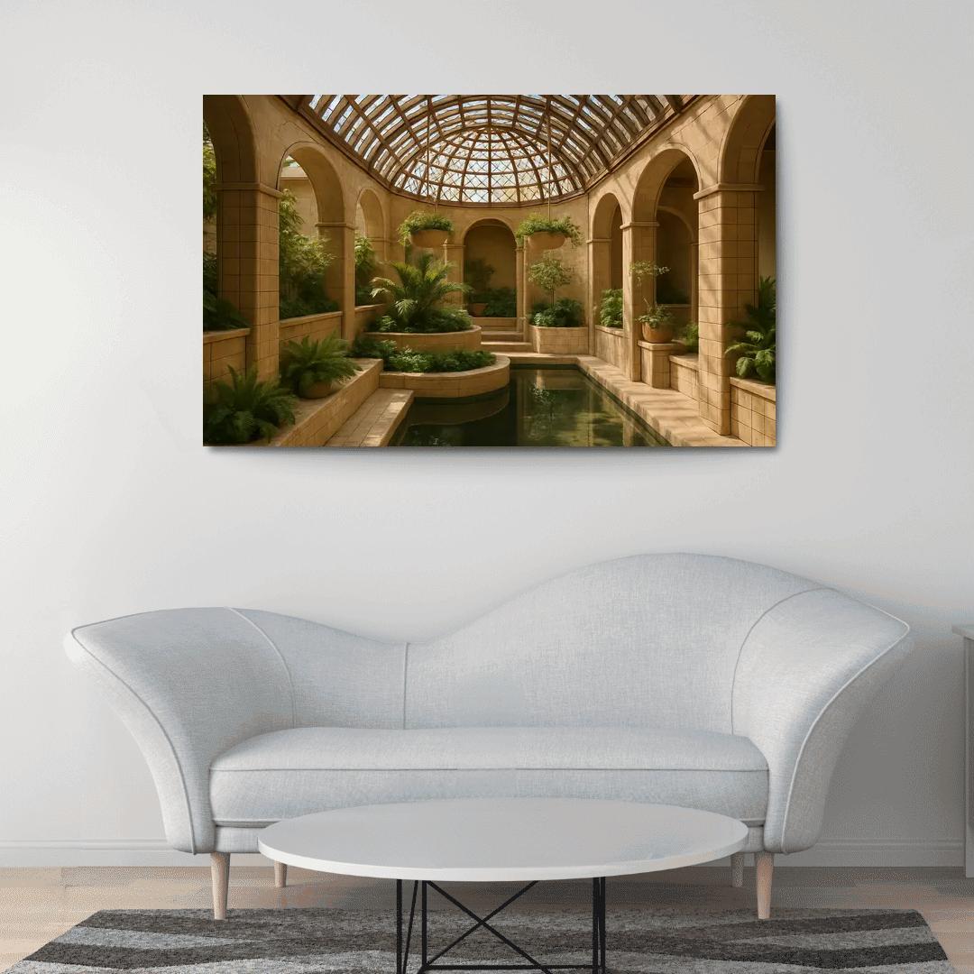 Ceramic Lattice Conservatory abstract paintings frame