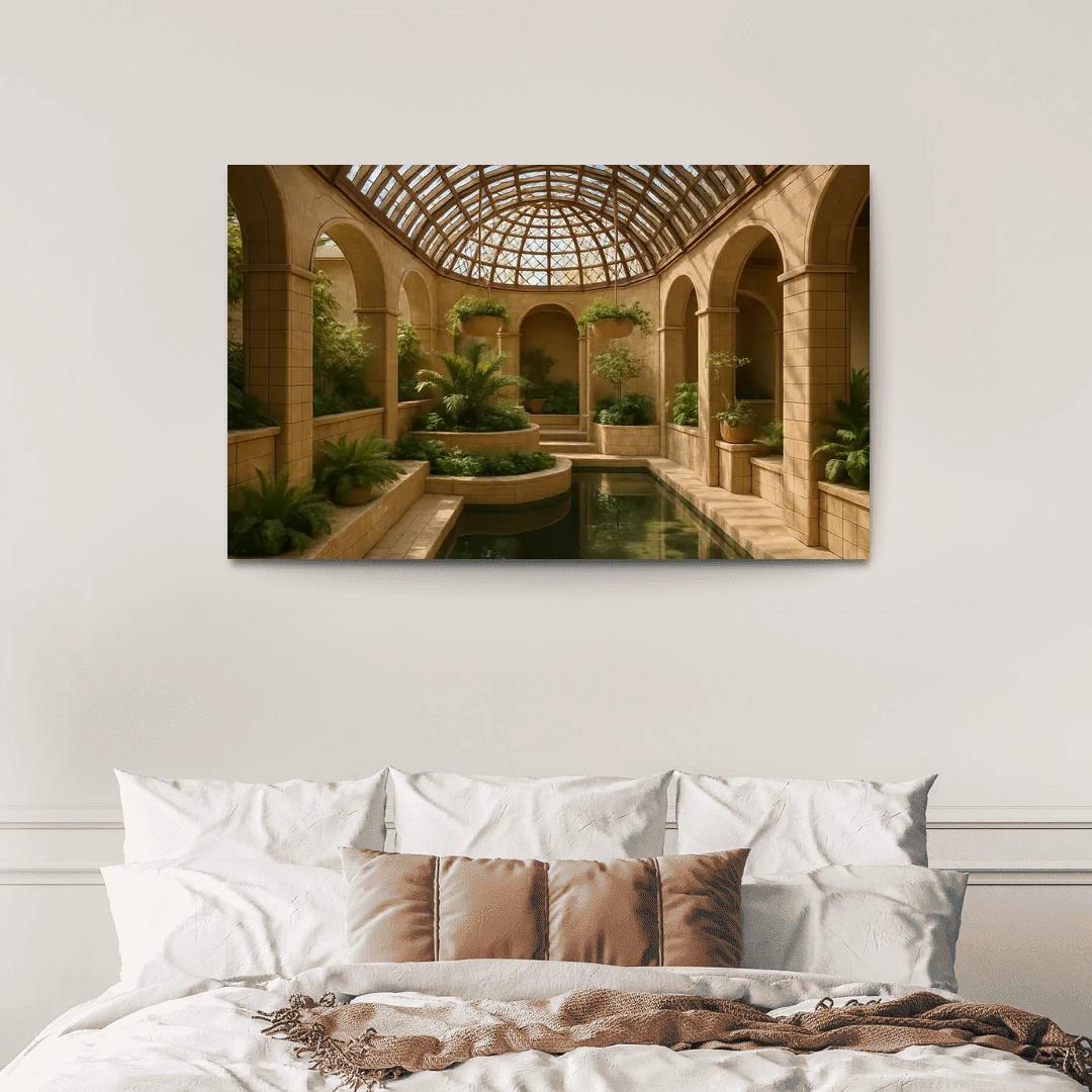 Ceramic Lattice Conservatory abstract paintings frame