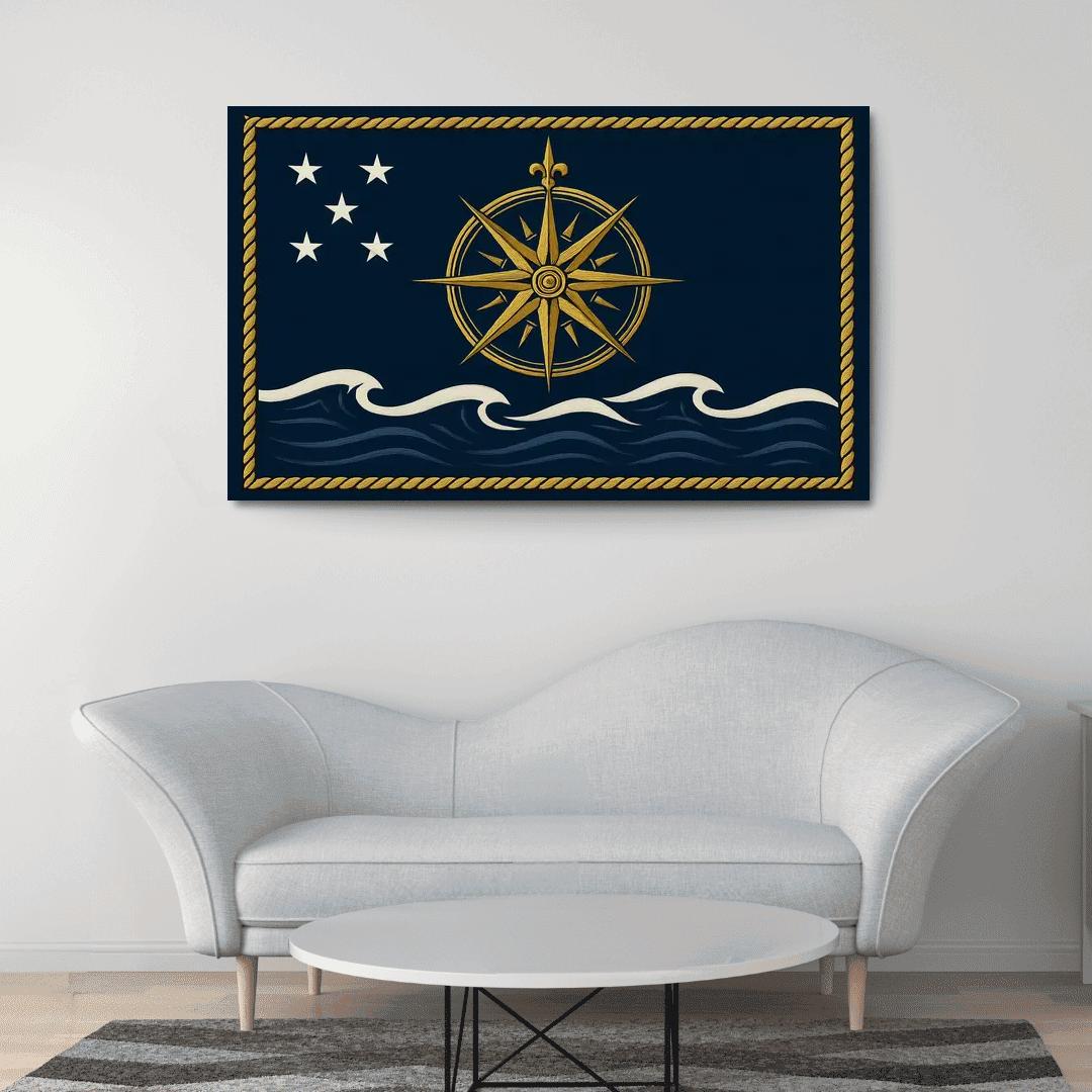 Maritime Compass Ensign framed paintings