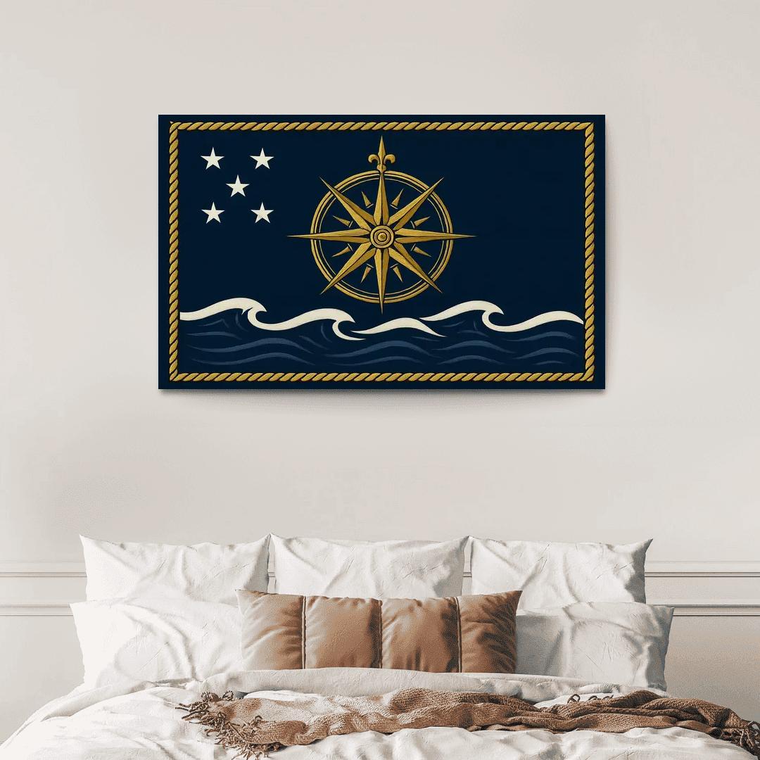 Maritime Compass Ensign framed paintings