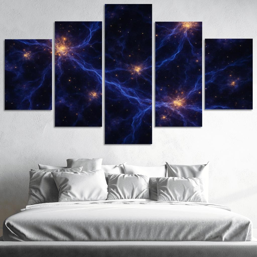 Cosmic Web Of Dark Matter canvas paintings frame