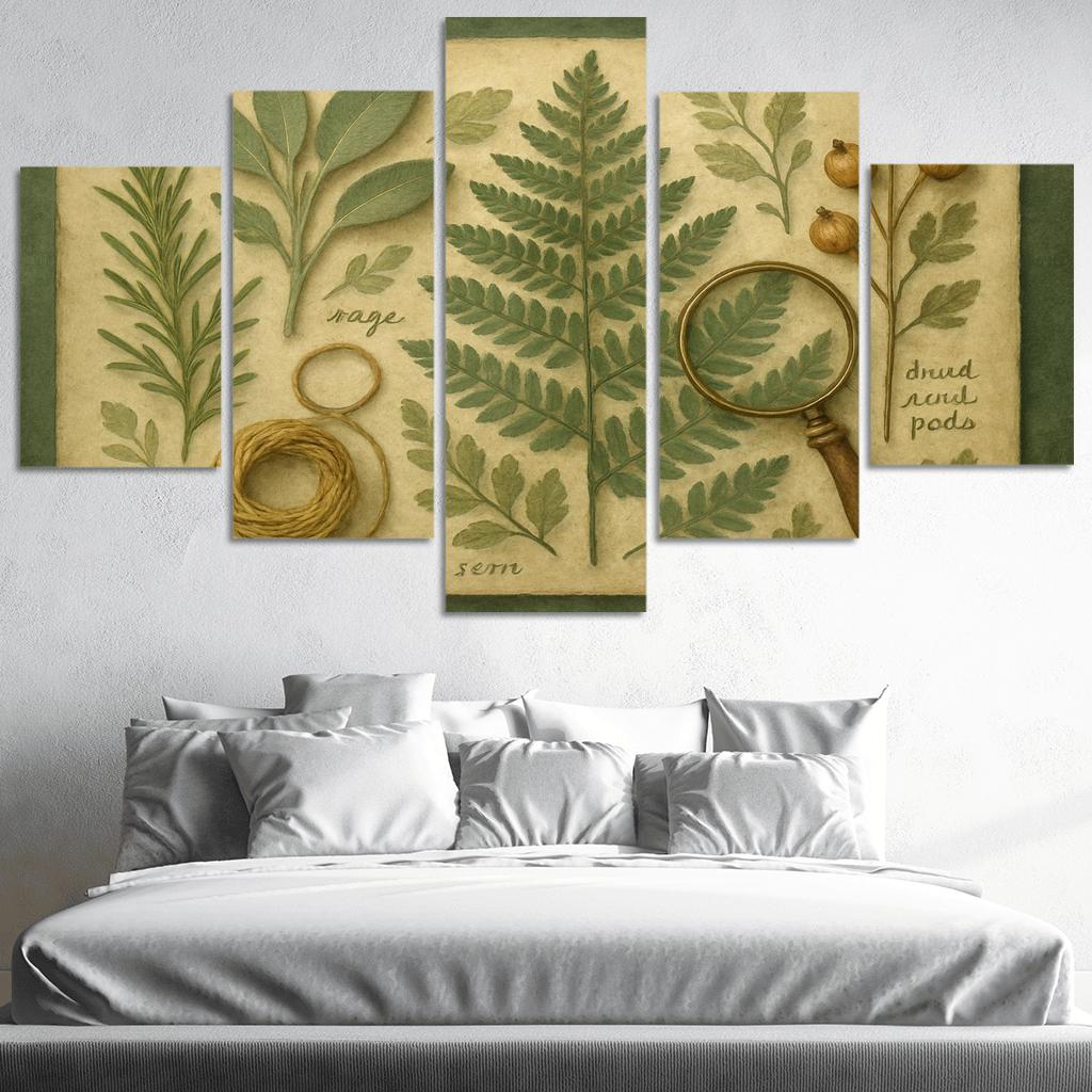 Verdant Herbarium Tapestry art trends