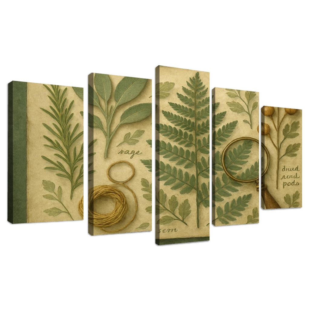 Verdant Herbarium Tapestry art trends