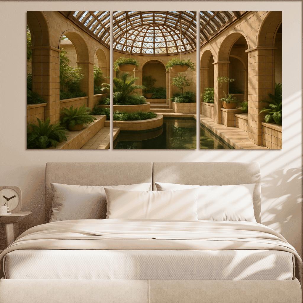 Ceramic Lattice Conservatory abstract paintings frame