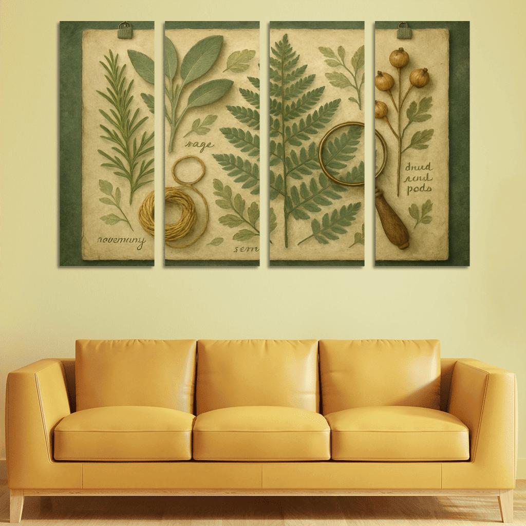 Verdant Herbarium Tapestry art trends