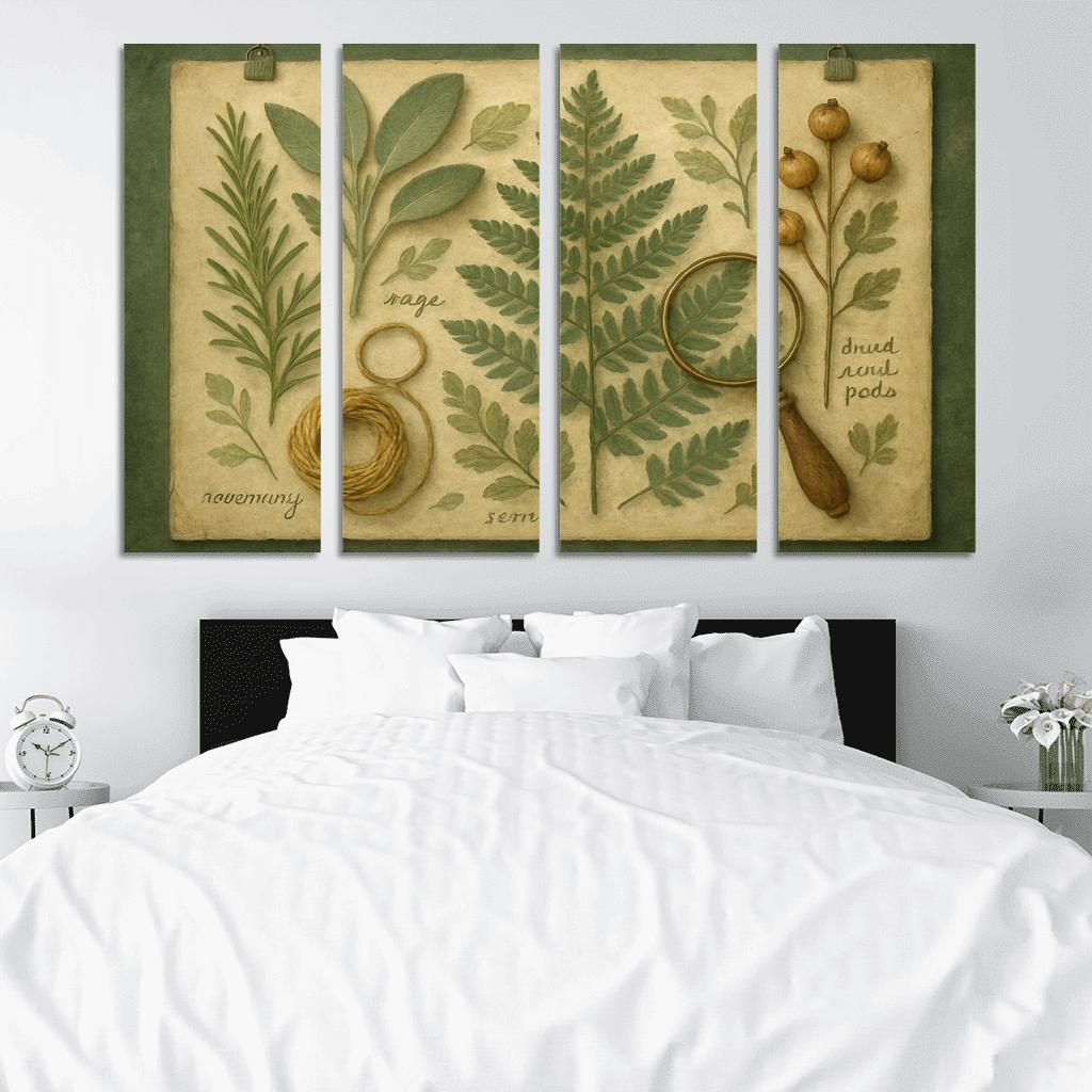 Verdant Herbarium Tapestry art trends