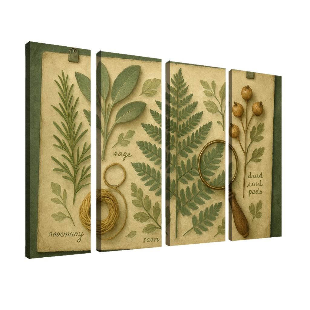 Verdant Herbarium Tapestry art trends