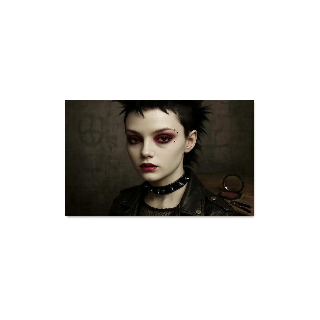 Porcelain Punk Makeup oil paintings frame