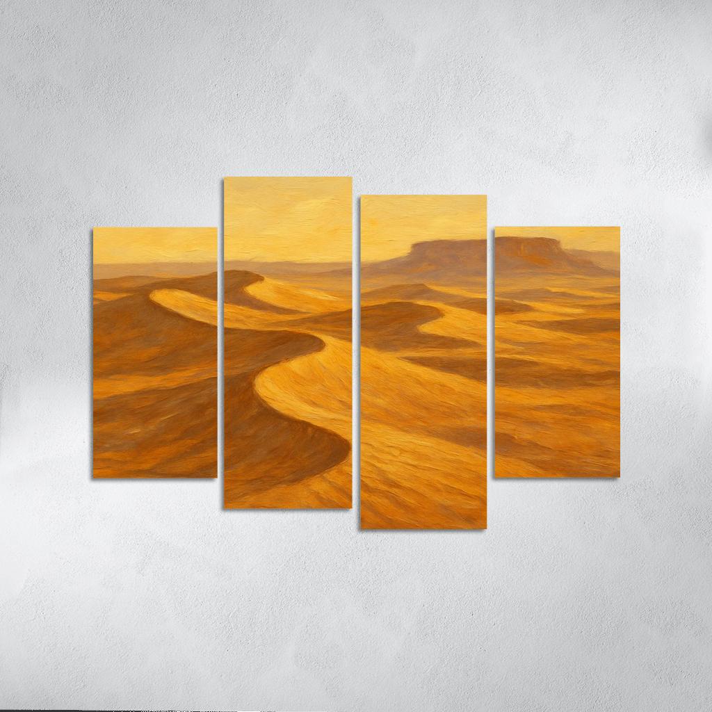 Silent Dunes Beneath Honeyed Sky home decor