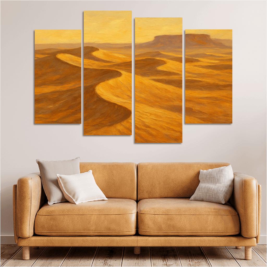 Silent Dunes Beneath Honeyed Sky home decor