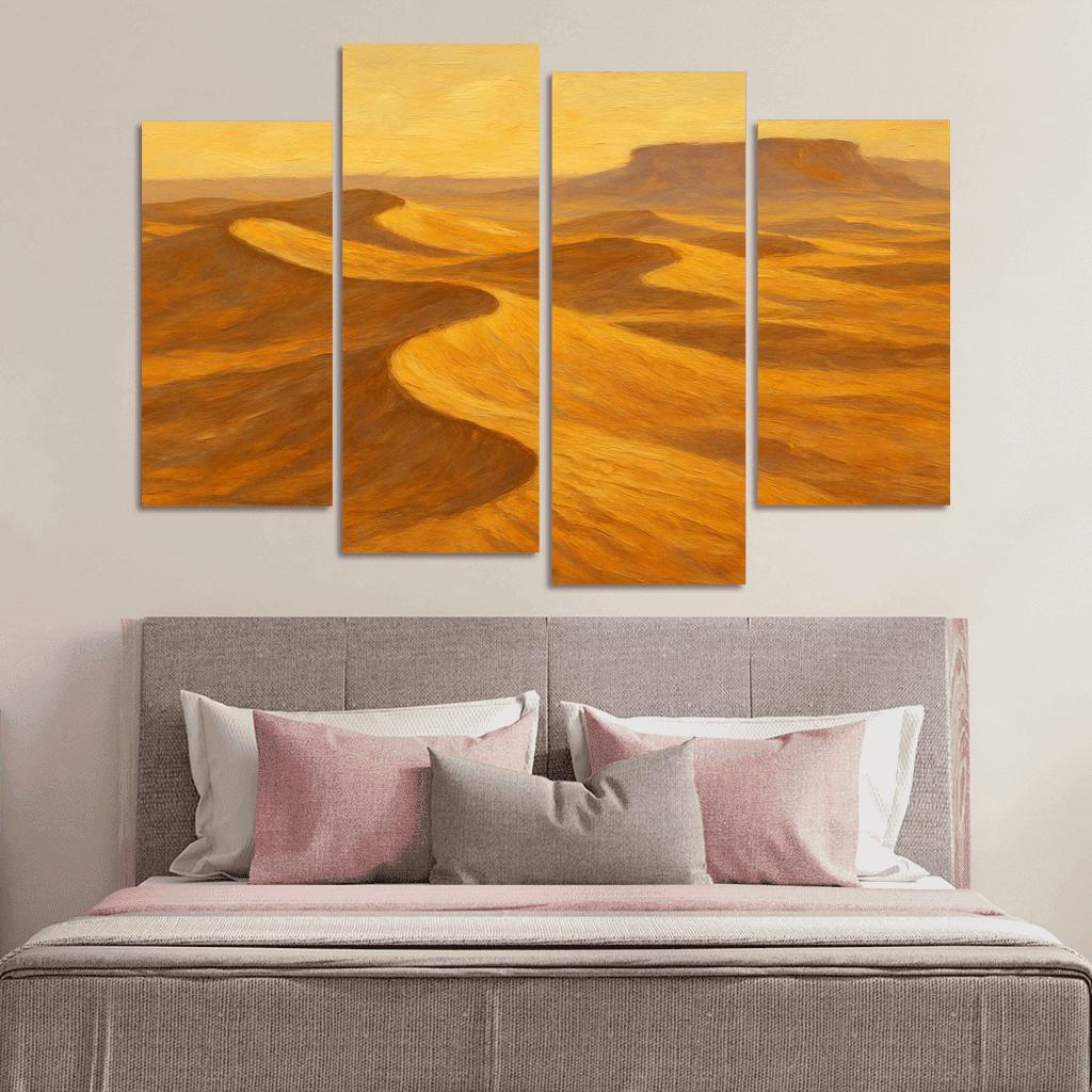 Silent Dunes Beneath Honeyed Sky home decor