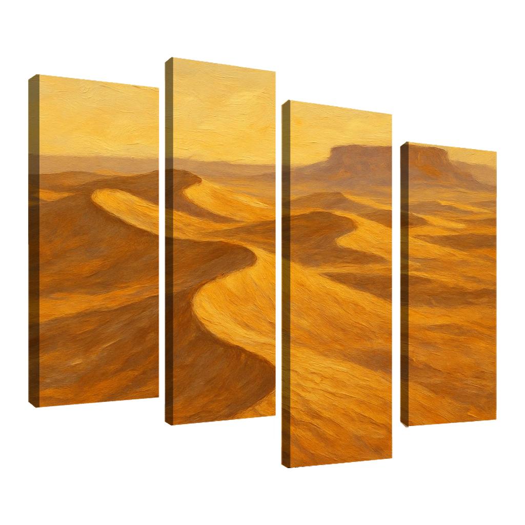 Silent Dunes Beneath Honeyed Sky home decor