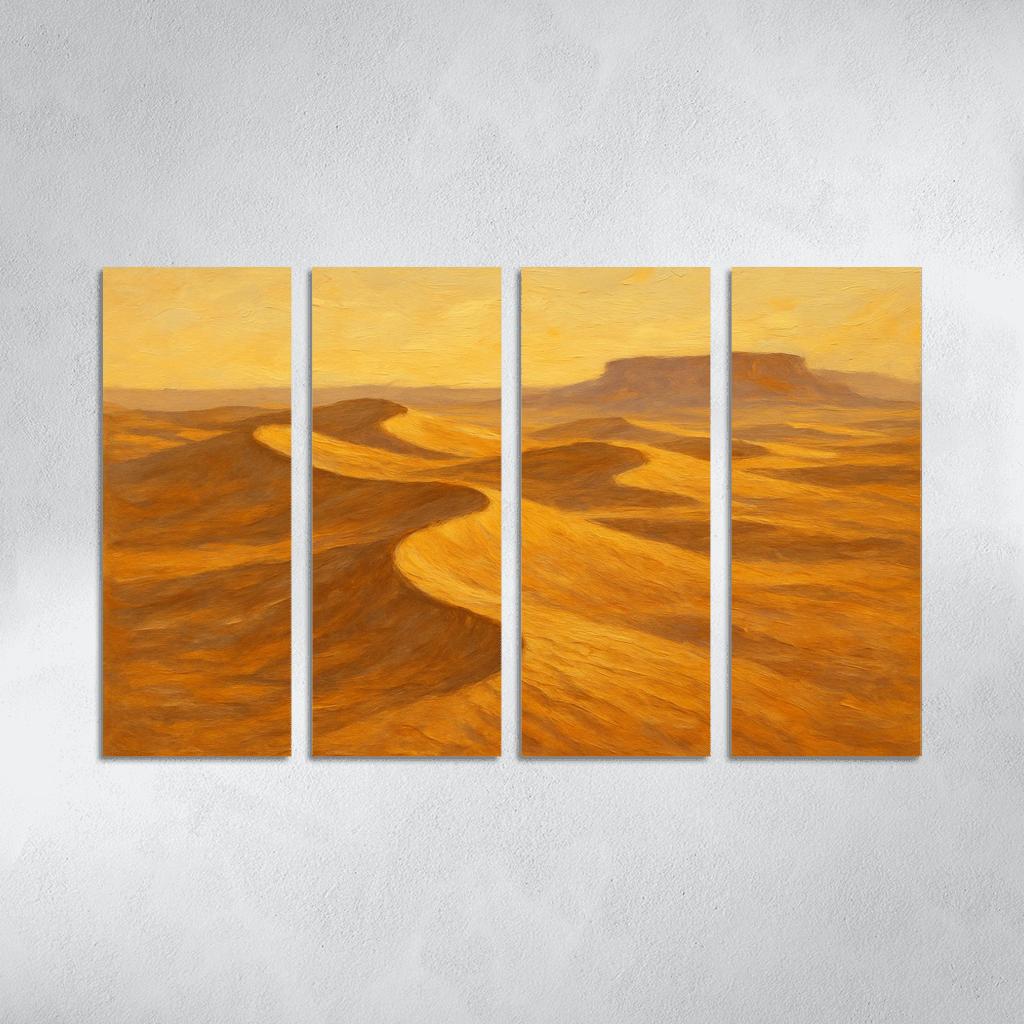 Silent Dunes Beneath Honeyed Sky home decor