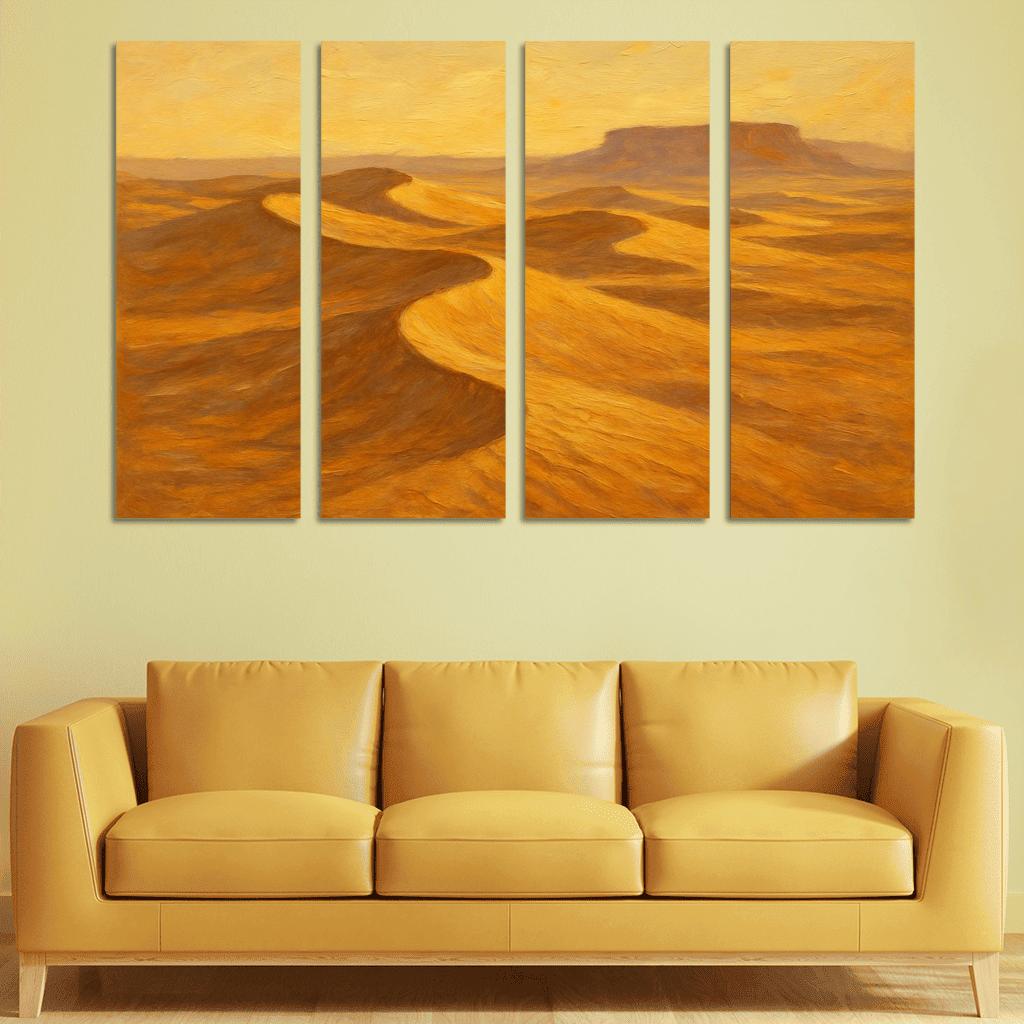 Silent Dunes Beneath Honeyed Sky home decor