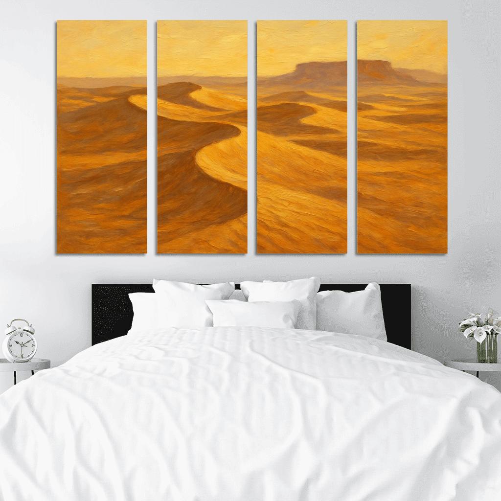 Silent Dunes Beneath Honeyed Sky home decor