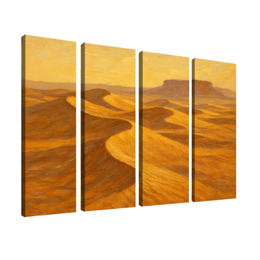 Silent Dunes Beneath Honeyed Sky home decor