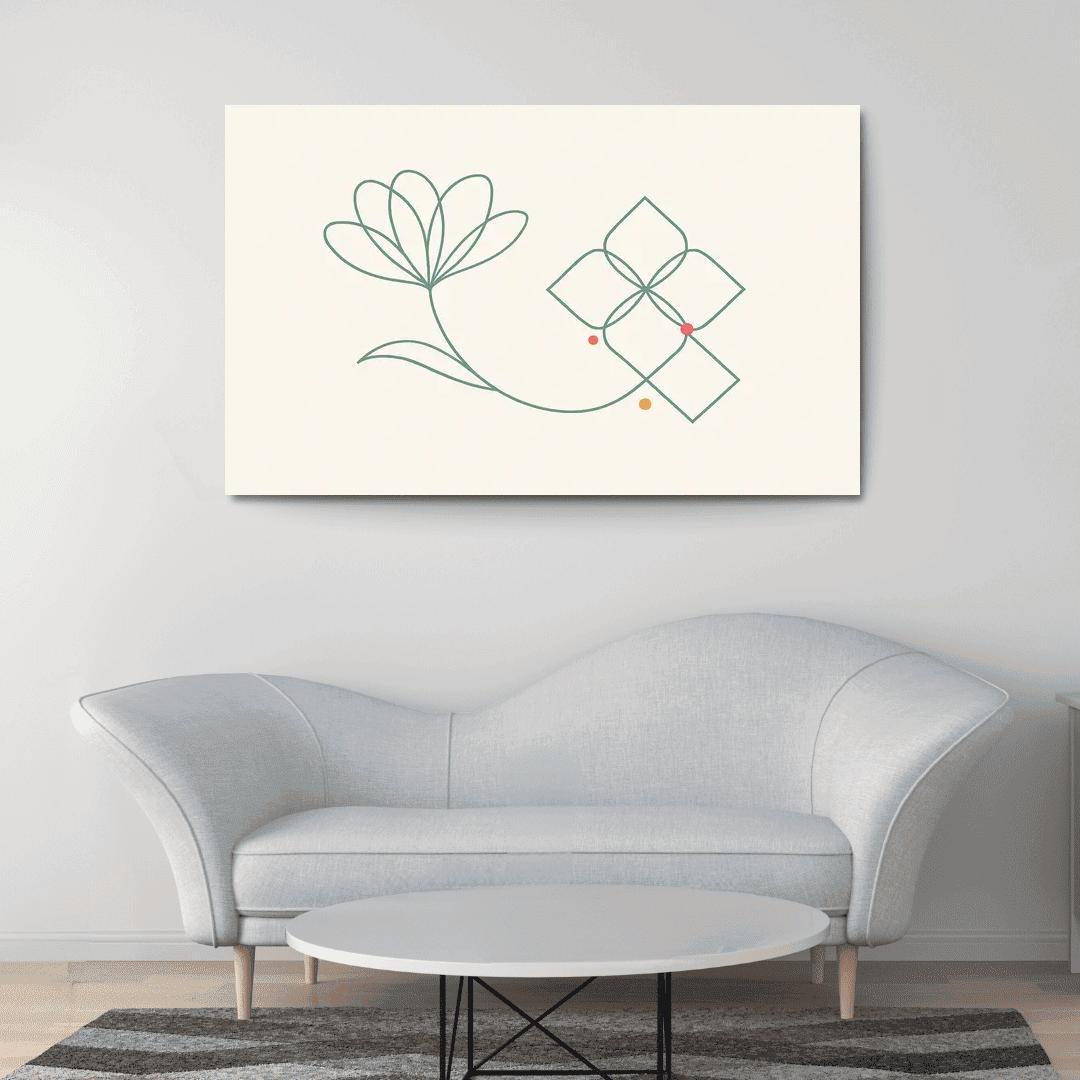 Breath Between Lines canvas paintings frame
