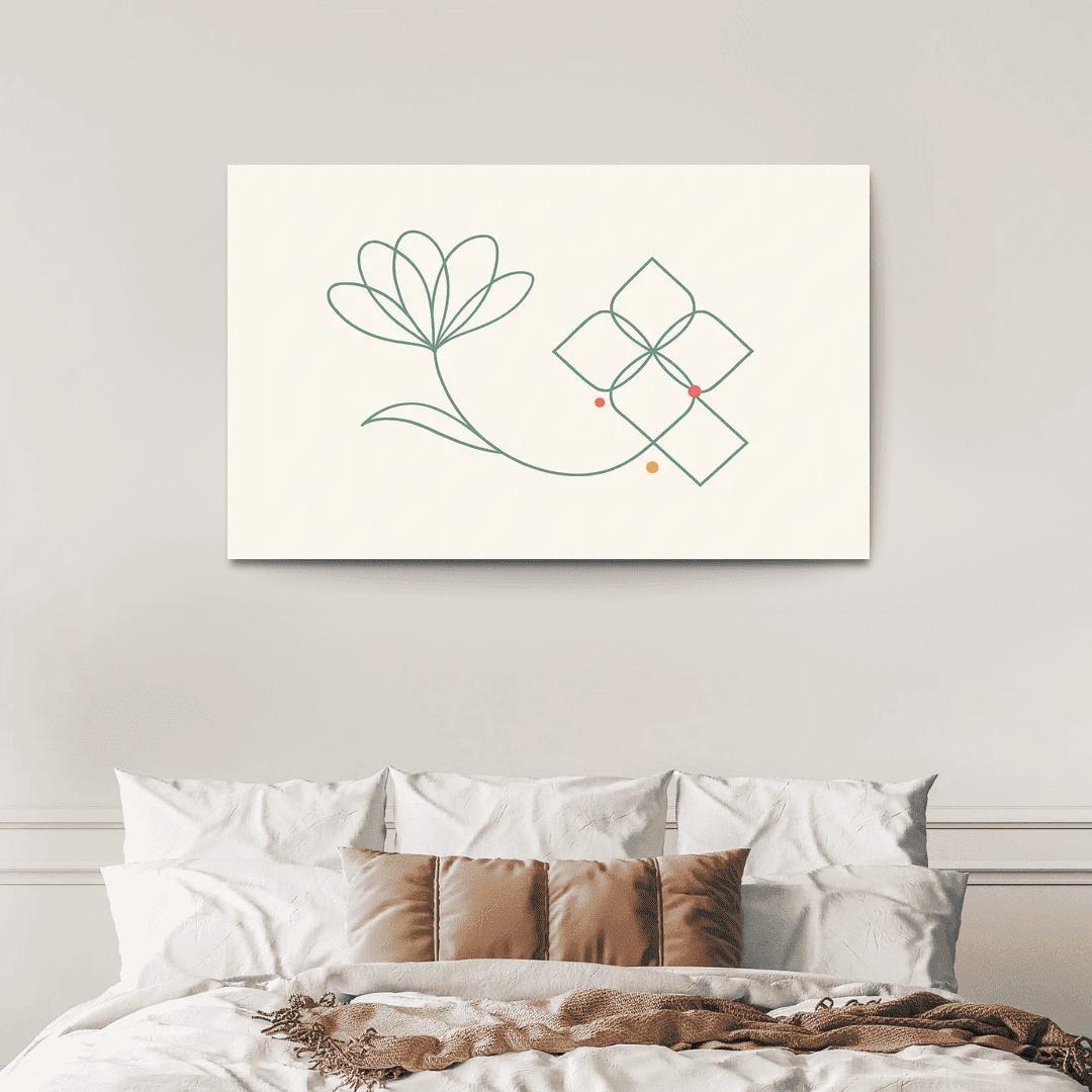 Breath Between Lines canvas paintings frame