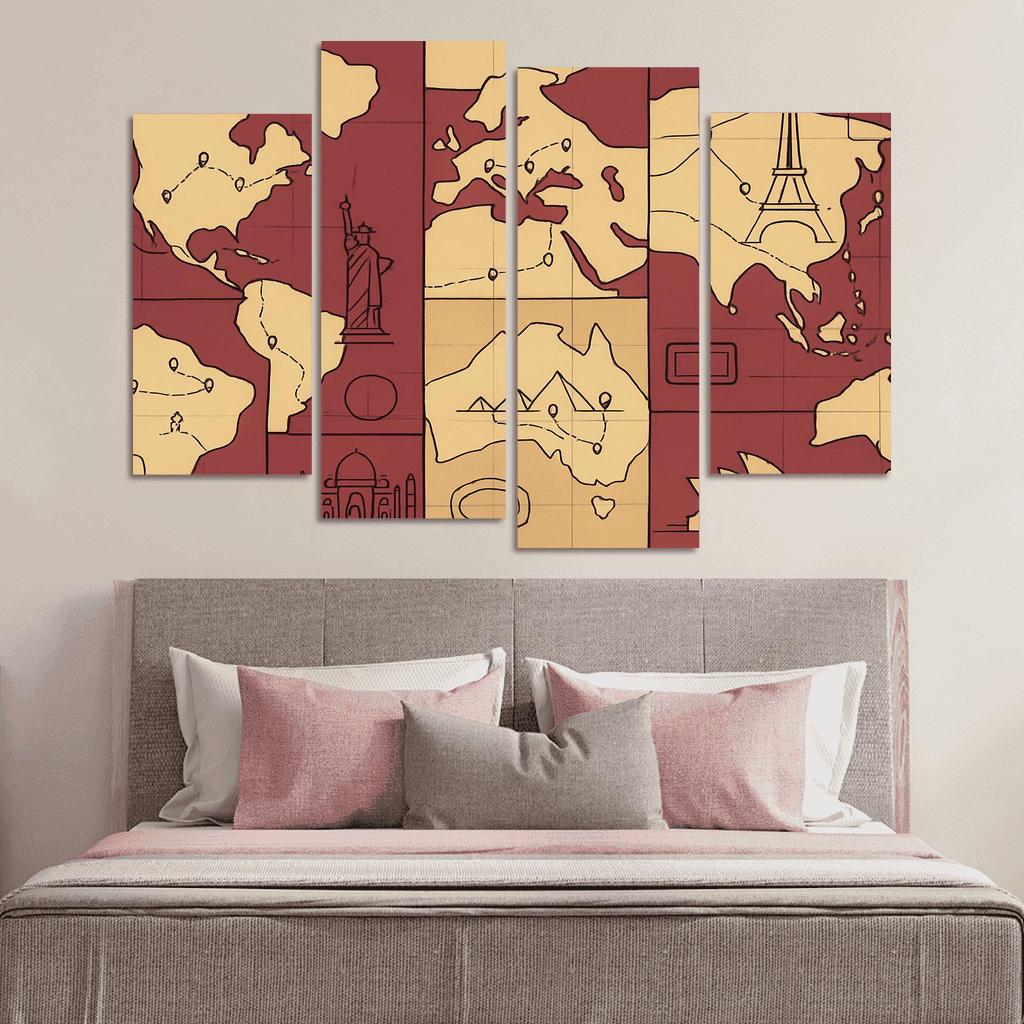Passport Of Line Landscapes custom paintings frame