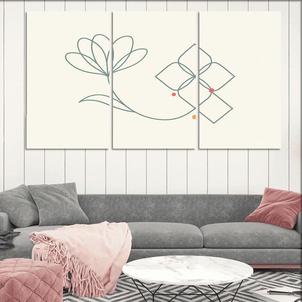 Breath Between Lines canvas paintings frame