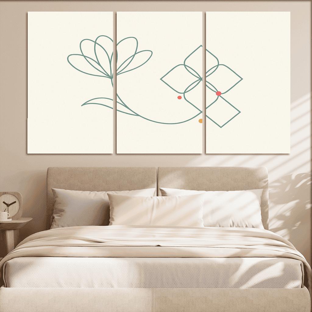 Breath Between Lines canvas paintings frame