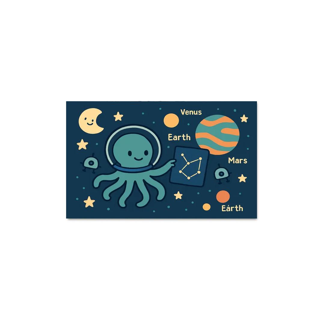 Space Explorer Octopus art trends