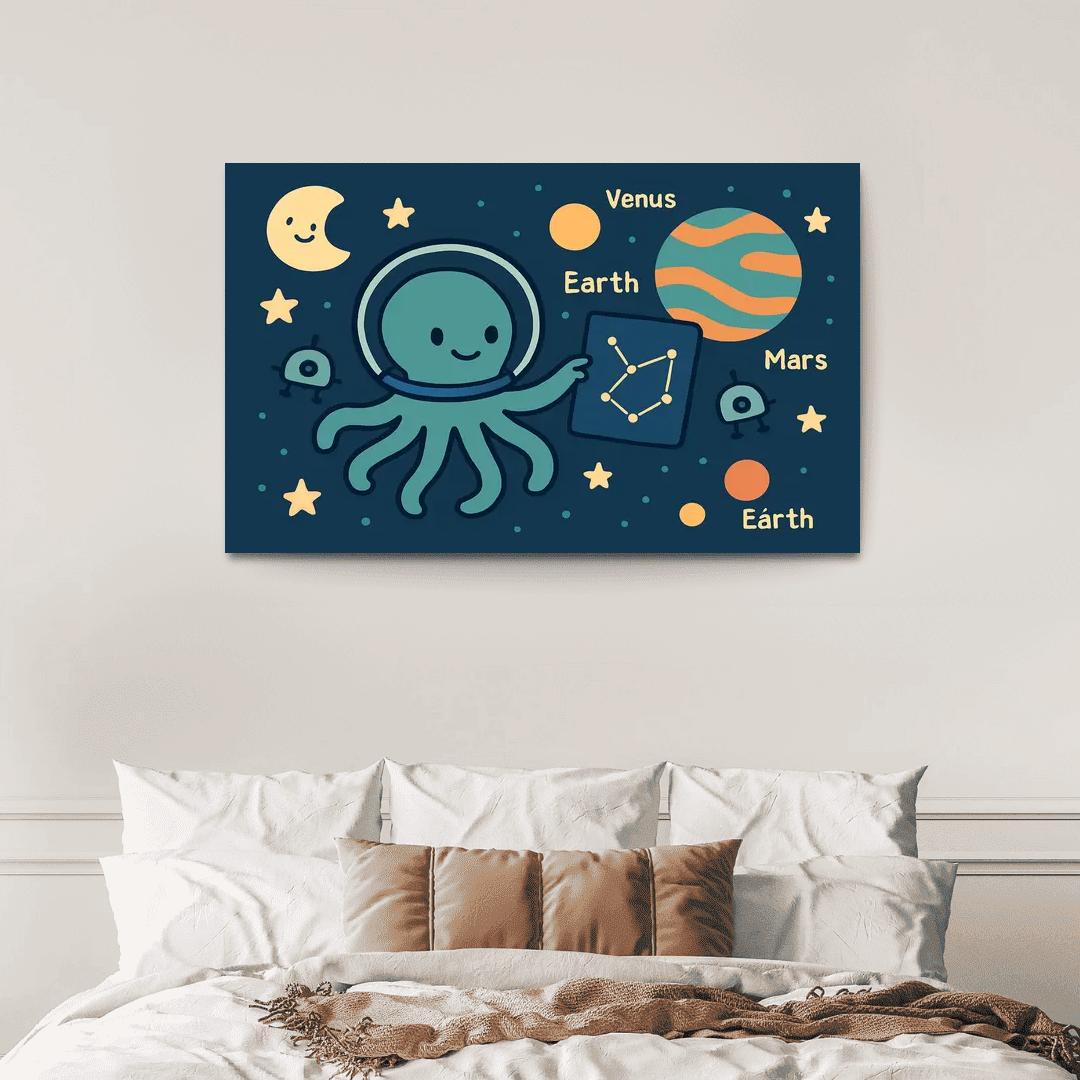 Space Explorer Octopus art trends