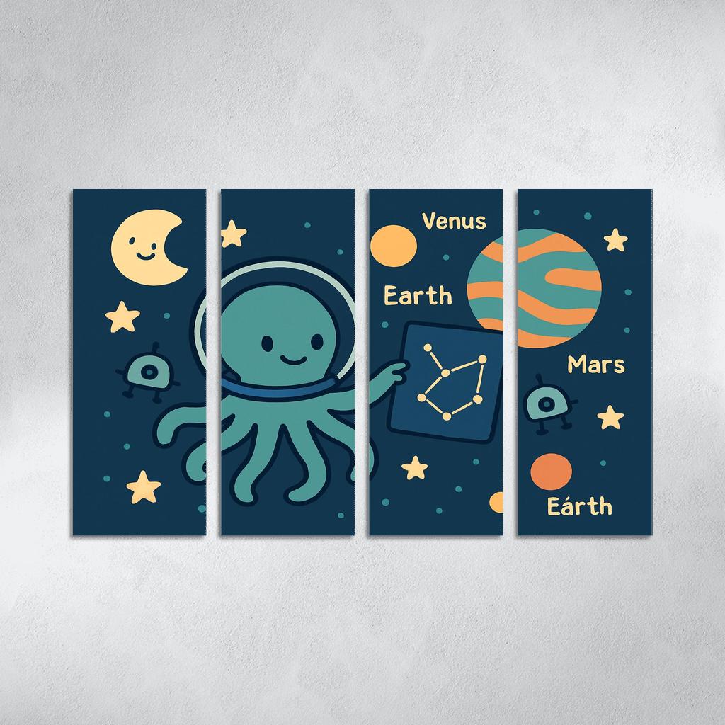 Space Explorer Octopus art trends